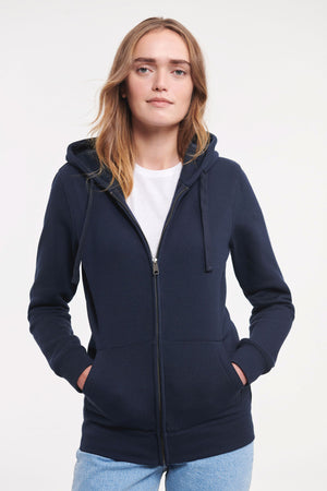 Naisten Premium vetoketjuhuppari / Womens Premium Zip Hoodie 1- tai moniväripainatuksella