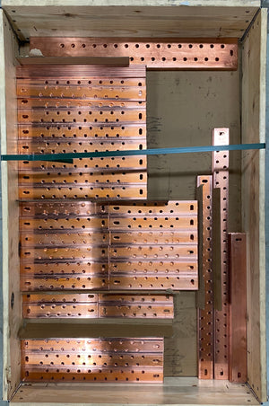 ECS-MKP-1050500 Päämaadoituskisko 1-rivinen 11-reikäinen 500mm²