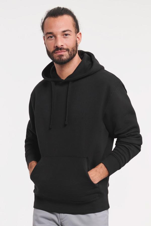 Miesten Premium Huppari / Mens premium hoodie 1- tai moniväripainatuksella