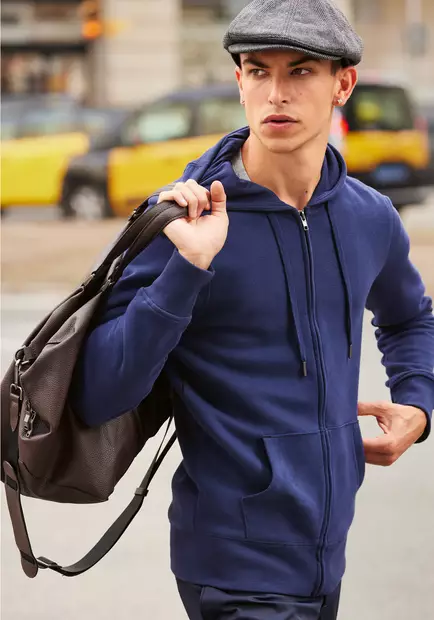 B&C KING Miesten vetoketjuhuppari WU03K "The B&C Royal Line" - Vetoketjulliset miesten hupparit - WUO3K - 1